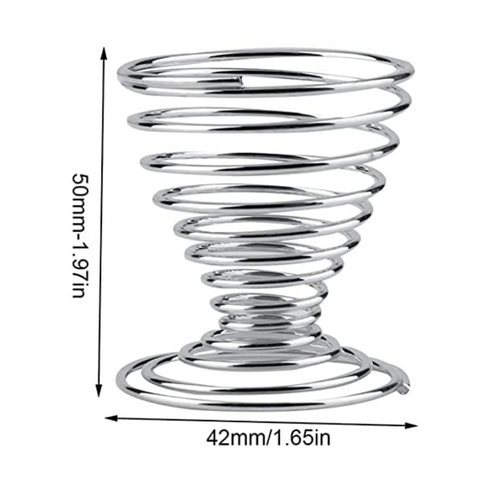 APOLLO SPIRAL CHROME EGG CUPS 6/PK. AP1689