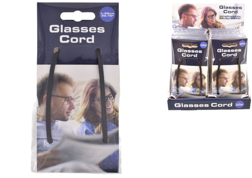 Adjustable Glasses Cord Black 68cm - Secure Your Eyewear