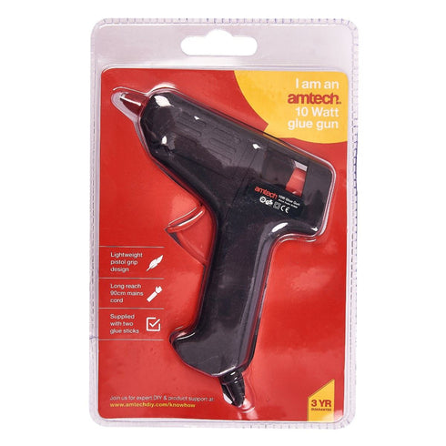 Hot Glue Gun - AMTECH ELECTRIC 10W with 2 Free Sticks AMS1860