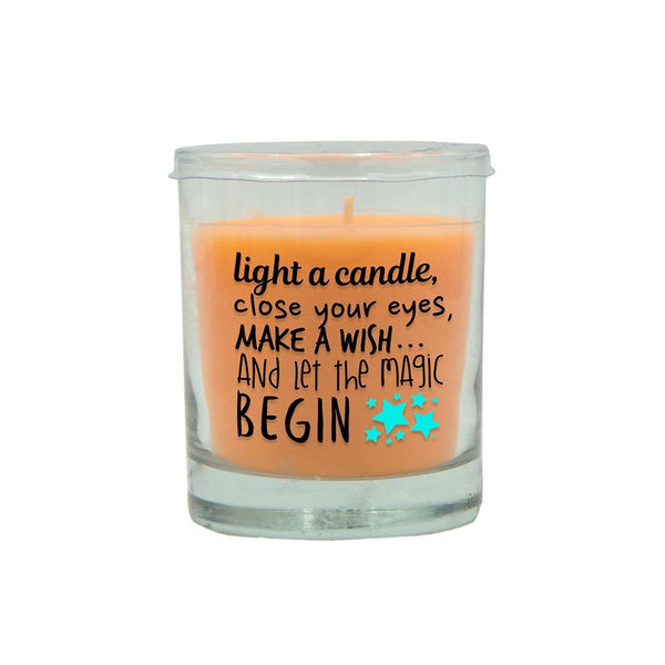 LUMAR AROMATIC JUICY MANGO SCENTED MAGIC BEGIN GLASS CANDLE JAR. PS109345