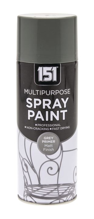 Grey Primer Spray Paint 400ml - Quick Drying TAR031