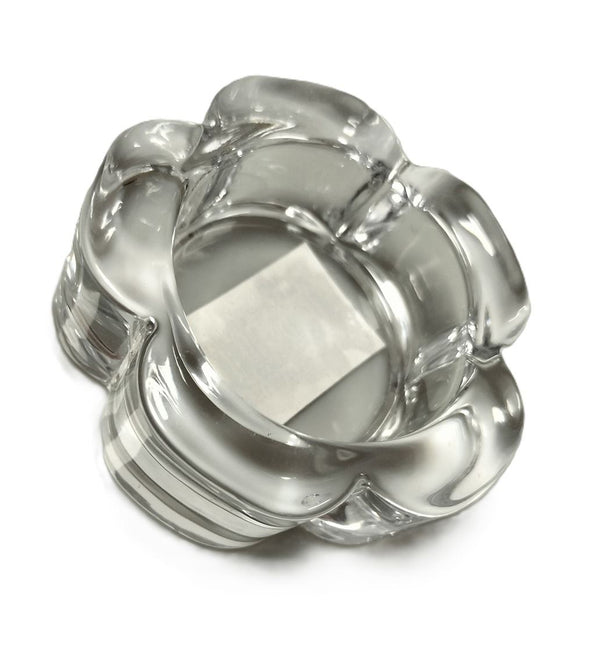 Glass Candle Holder - Crystal Clear Round TEA LIGHT JL9052
