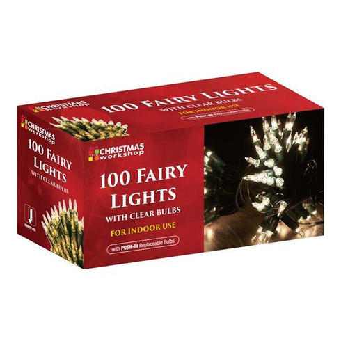 100 SHADELESS CLEAR FAIRY LIGHTS. BML75220