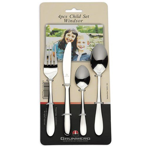 Children's Cutlery Set - GRUNWERG 4 PCS WINDSOR 4CHDSTWSR/C