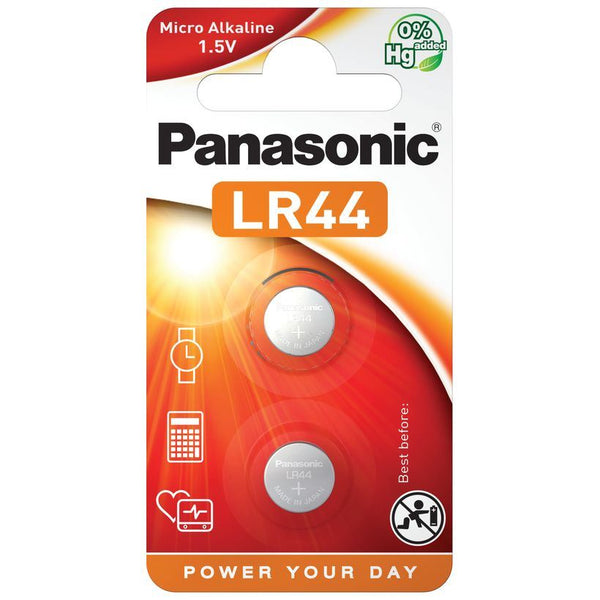 LR44 Button Cell Batteries - PANASONIC AG13 A76 L1154