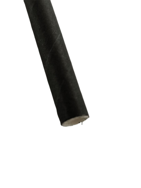 Biodegradable Paper Straws - Eco-Friendly Jumbo 250/PK Black