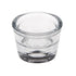 TWO IN ONE CANDLE HOLDER GLASS CRYSTAL CLEAR ROUND. 82311