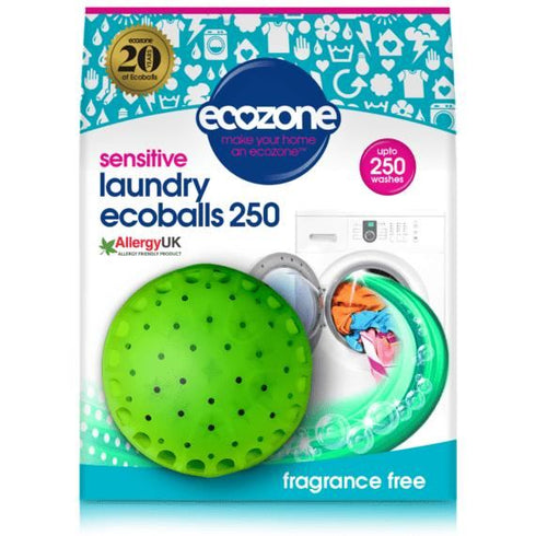 Eco-Friendly Laundry Balls - ECOZONE Fragrance-Free 250 Washes