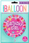 Birthday Girl Balloon - Unique Round Foil 18" UNI53093