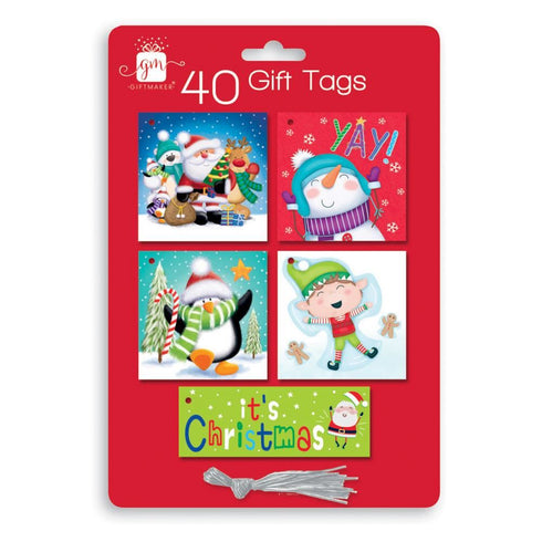 GIFTMAKER CUTE CHRISTMAS GIFT TAGS 40/PK. XAKGT209