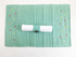 AQUA RIBBED COTTON TABLE PLACEMATS MAT WITH CANDY SPOT. SW1660