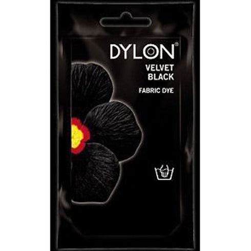 DYLON Fabric Dye Velvet Black 50g - Intense Color No. 12