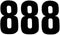 Self Adhesive Number 8 - STARPACK BLACK 75MM 3/PK 72645