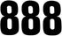 Self Adhesive Number 8 - STARPACK BLACK 75MM 3/PK 72645