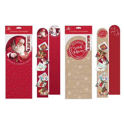 Christmas Card Holder 2-Pack - Adorable Holiday Decor XC0027