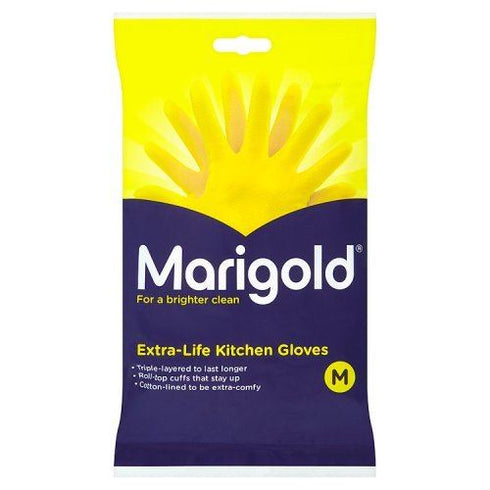 MEDIUM MARIGOLD EXTRA LIFE KITCHEN GLOVES SINGLE PAIR. FH037113