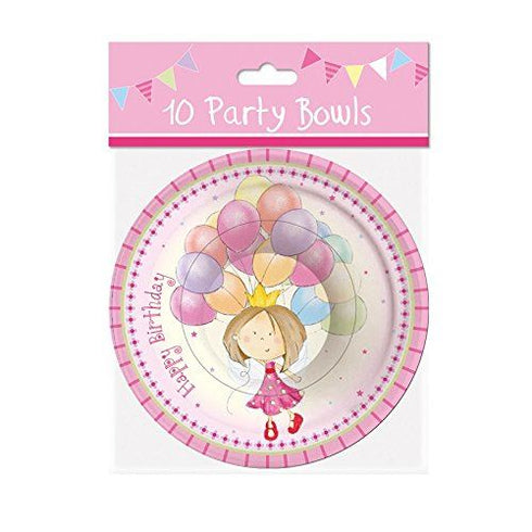 Princess Party Bowls - Pack of 10 Fairy-Themed Birthday Supplies