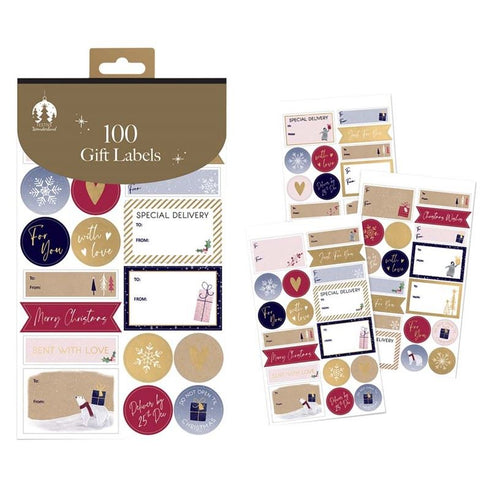 CONTEMPORARY GIFT LABELS PACK 100/PK. TAXA0120
