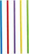 PAPSTAR PACK OF 100 SHAKE STRAWS PAPER ASSORTED COLOUR. PS88481