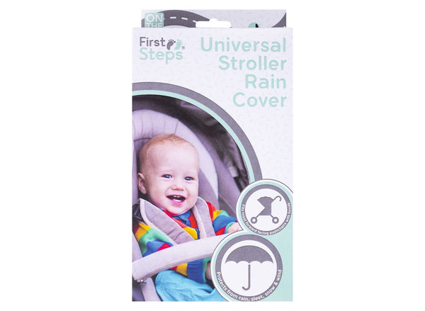FIRST STEPS HEAVY DUTY UNIVERSAL BABY STROLLER RAIN COVER. FS766