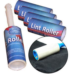 3 PACK ROLLS LINT REMOVER ROLLER STICKY BRUSH DUST FLUFF FABRIC. OL310287