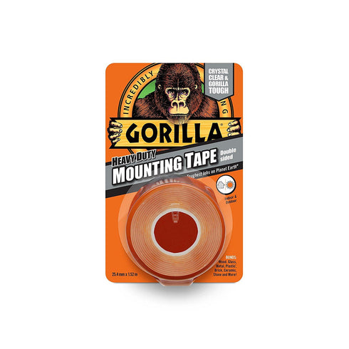Gorilla Mounting Tape - Crystal Clear Heavy Duty 1.5M