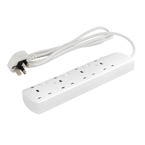 Switched Extension Lead - DAEWOO 4 Gang 2MTR 13AMP EXT1055GE