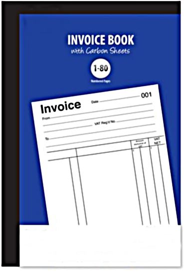 Duplicate Invoice Book - Ruled Feint 1-80 Pages 8010