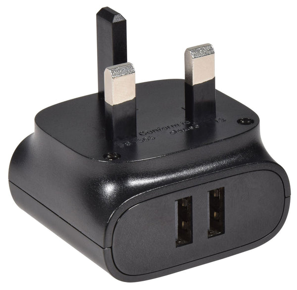 MERCURY DUAL USB MAINS CHARGER 2.4A. 421.766UK