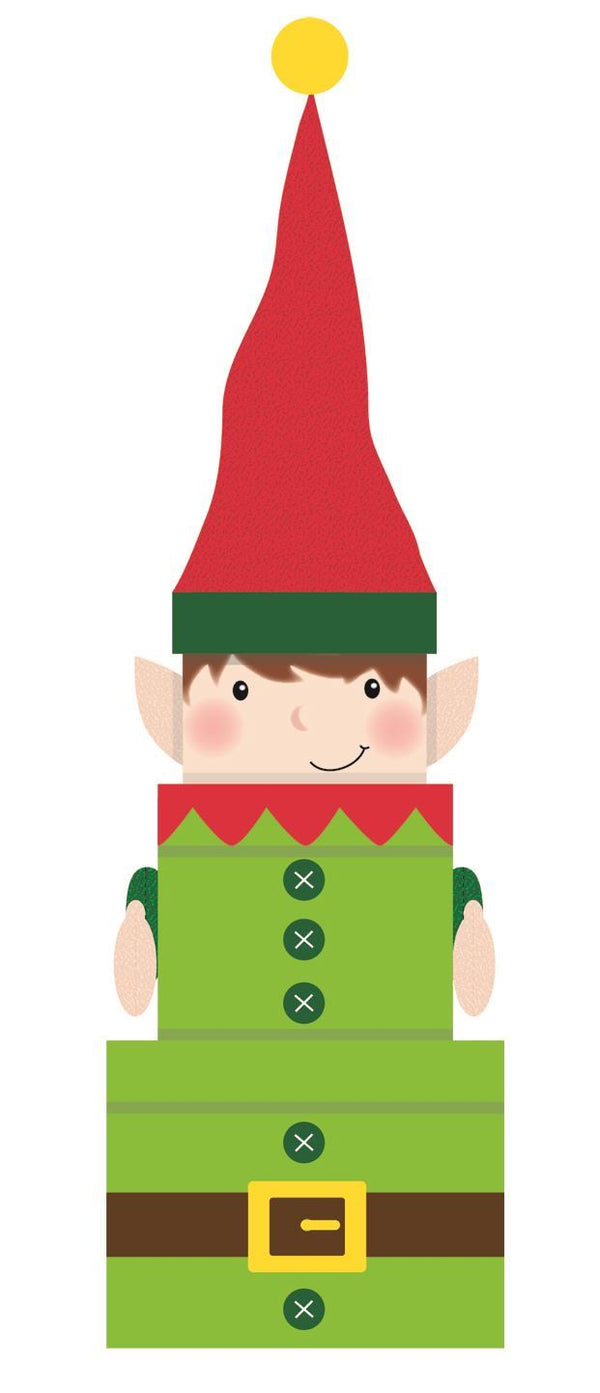 CHRISTMAS PARTY ELF GIFT BOX 3/SET. EWX23481BX