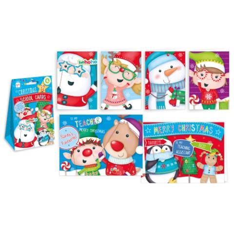 32 GIFTMAKER CHRISTMAS SCHOOL GREETING CARDS - CHARACTERS. GC400