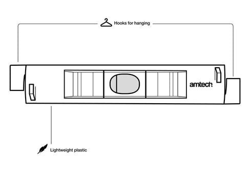 Spirit Line Level 2-Pack - AMTECH AMP4820 for Precision Leveling