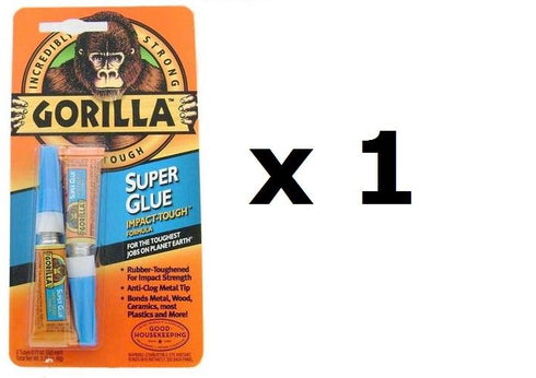 Gorilla Superglue Impact - Strong Bonding Glue 2x3g Pack