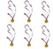 Winners Medal Pack - Gold Neckcord Medals 3.5cm, Set of 6