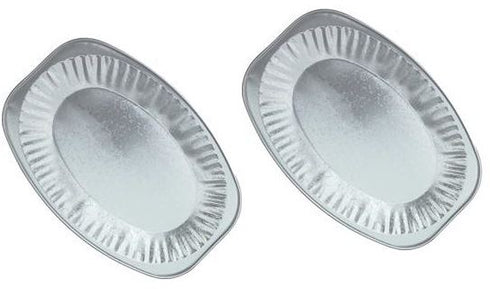 Embossed Foil Platters - Caroline 14 Inch Oval 2 Pack CVN1070