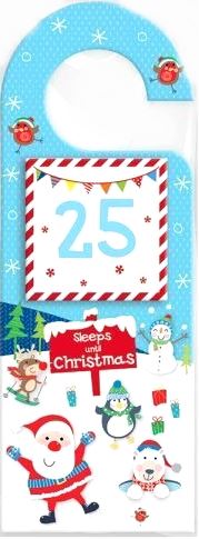 COUNTDOWN TO CHRISTMAS DOOR HANGER. XSLE