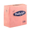 BULKY SOFT 2PLY 4 FOLD NAPKINS 33CM X 33CM 100/PK - PINK. 32370