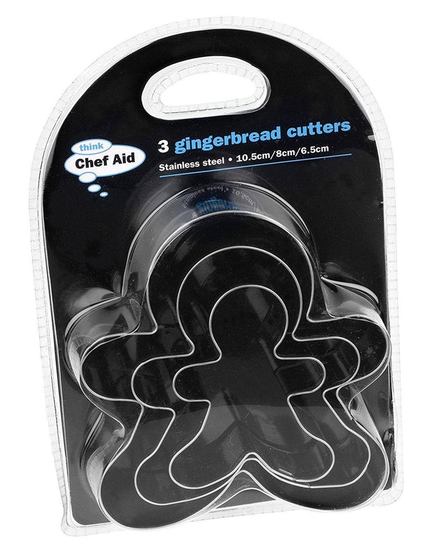 Gingerbread Cutter Set - CHEF AID 3 PCS Family E03333