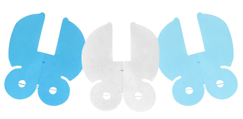 Blue Baby Pram Garland 2.6M - Adorable Nursery Decor X41171