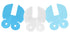 Blue Baby Pram Garland 2.6M - Adorable Nursery Decor X41171