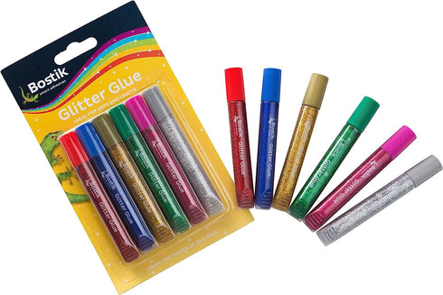 Glitter Glue Pens - BOSTIK 6 Pack Art Supplies 30625172