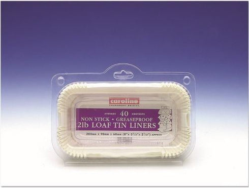 Loaf Tin Liners 2 lb Pack - Caroline Packaging, 40 Count 1715