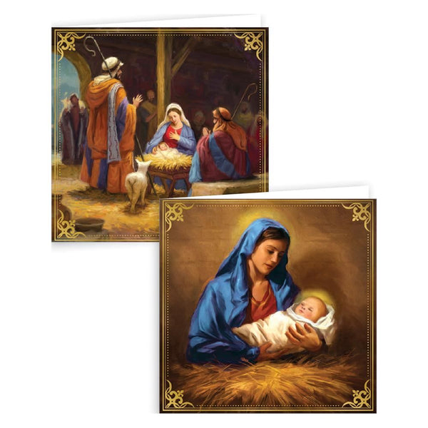 GIFTMAKER REILIGOUS CHRISTMAS GREETINGS CARDS 12/PK. GC815