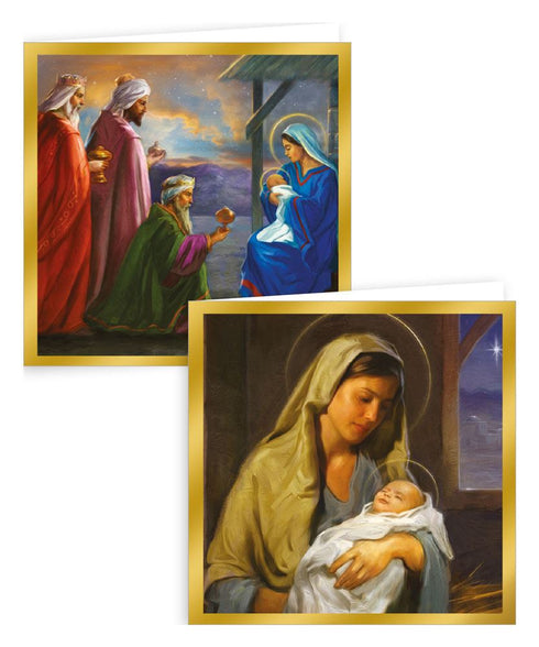 GIFTMAKER REILIGOUS CHRISTMAS GREETINGS CARDS 12/PK. GC815