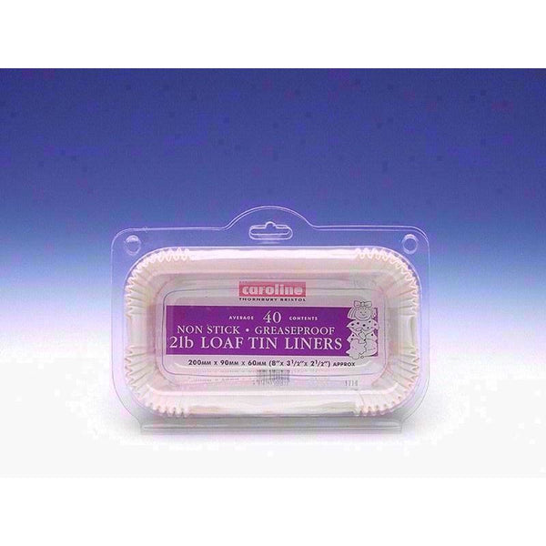 Loaf Tin Liners 2 lb Pack - Caroline Packaging, 40 Count 1715