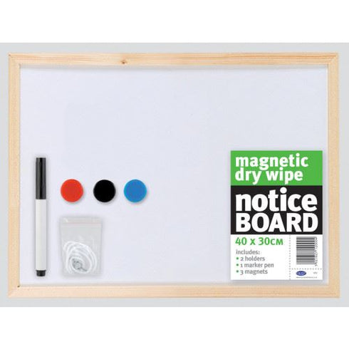 Magnetic Notice Board 40x30cm - COUNTY C833 Dry Wipe