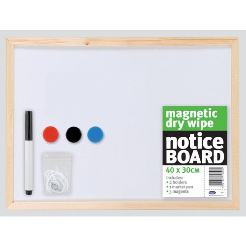 Magnetic Notice Board 40x30cm - COUNTY C833 Dry Wipe