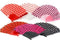POLKA DOT DESIGN PLASTIC - FABRIC FOLDING HAND FAN ( OB611880 ) 1008. OB611880