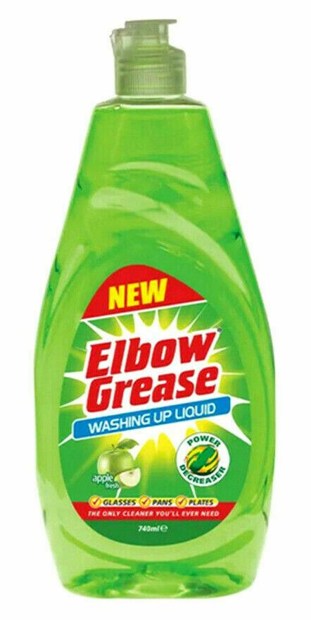 Apple Scented Dish Soap - ELBOW GREASE WASHING UP LIQUID 600ML