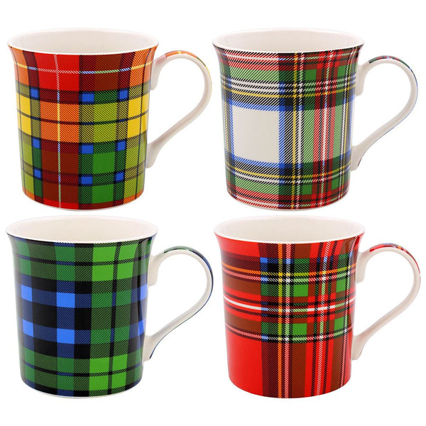 Tartan Colourful Mug - Unique LP96178 Assorted Patterns